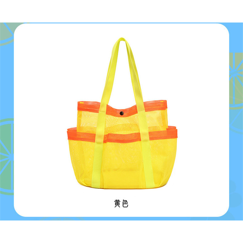 韓国マルチポケット大容量ポータブルスイミングバッグメッシュポケットビーチ水泳収納メッシュバッグウォーターワールド収納バッグ|undefined