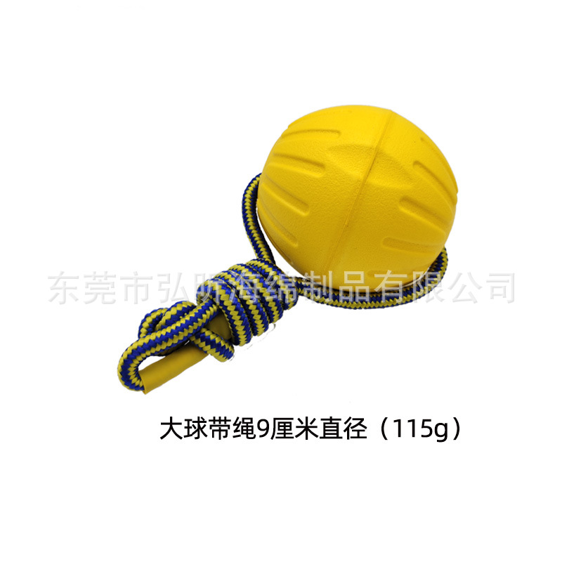 EVA mascota juguete bola perro flotante Frisbee perro entrenamiento perro tirar anillo mordedura-resistente molar mascota bola cuerda bola