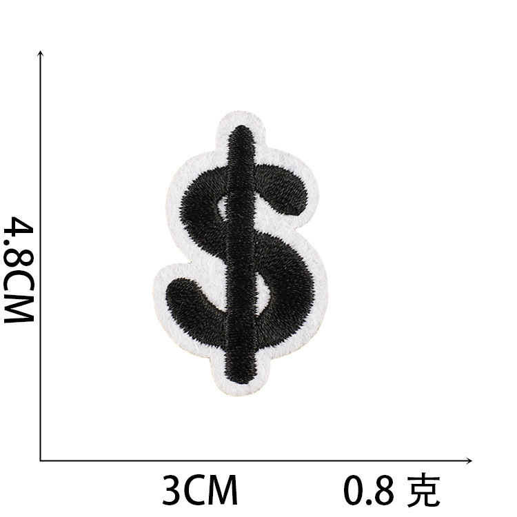 60 parche mezclado bordado pegatinas de tela cara sonriente pegatinas parche de coche flor bordado logo hamburguesa bordado Zhang Zi