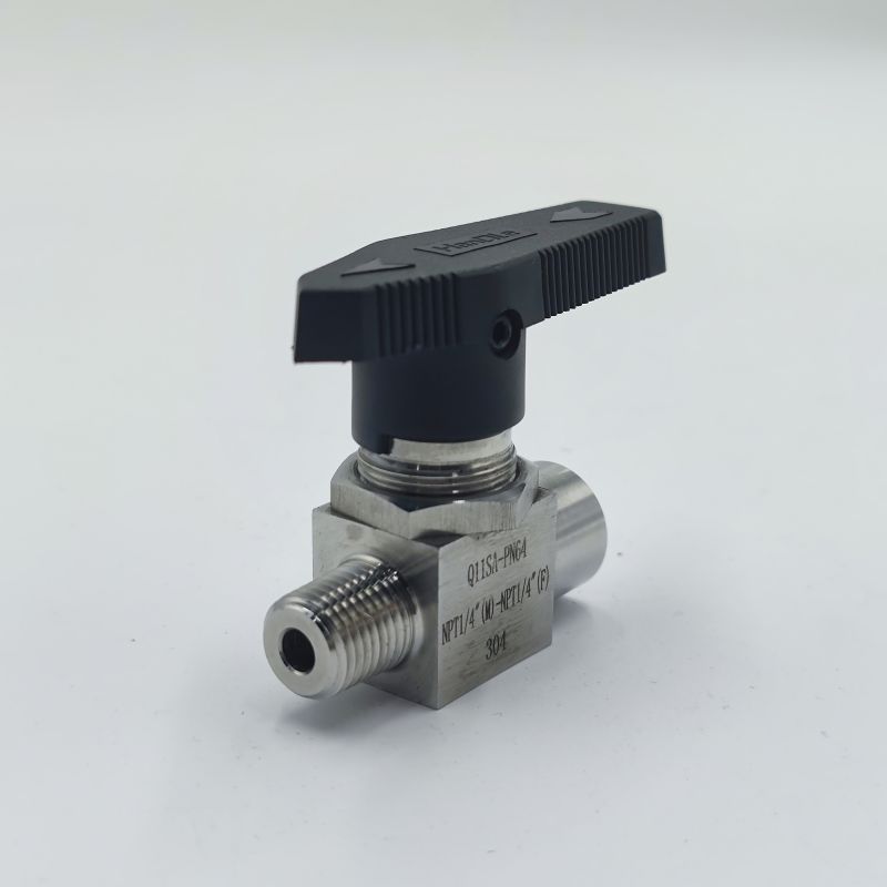 温州厂家不锈钢304/316L Q11SA气动管路球阀 内螺纹/外螺纹球阀