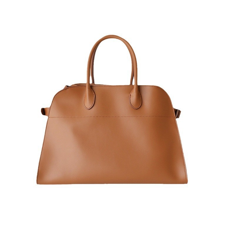 TheRow Tote, Margaux 15, bolso de cuero de seda de alta calidad, bolso de gran capacidad, bolso de viaje, bolso de mano