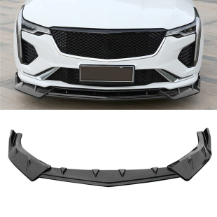 Suitable for Cadillac CT4 front shovel modification front lip anti-collision strip guard CT4V decoration Black Samurai Overseas Edition
