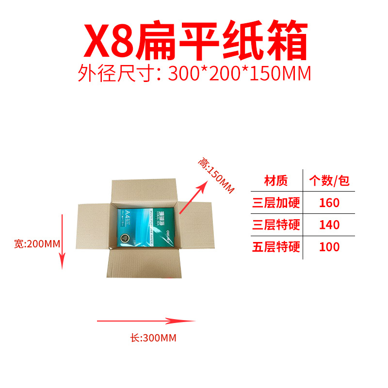 Cajas de cartón para envíos exprés, cajas de embalaje extra resistentes de cinco capas, cajas de cartón grueso para mudanzas, almacenamiento y logística, en stock.