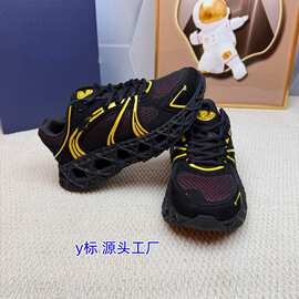 欧洲站D家高定B35透气网布男士舒适防滑耐磨厚底增高休闲运动鞋