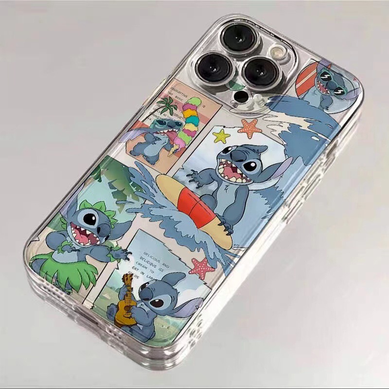 Seaside Vacation Stilwell for 16promax Apple Phone Case iPhone15 Couple 14plus Cartoon 13