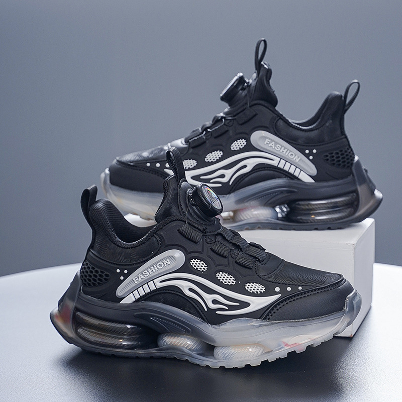 2025 zapatos deportivos de moda para niños primavera y otoño nuevos zapatos de cuero calientes para estudiantes de primaria zapatos de baloncesto para niños