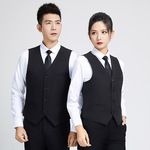 台球俱乐部工作服马甲定制印logo酒店餐饮ktv服务员工装背心订做