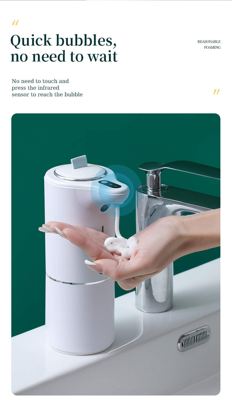 Automatic induction foam mobile phone washing smart soap dispenser automatic induction foam mobile phone washing wall-mounted hand sanitizer machine_voghion.com