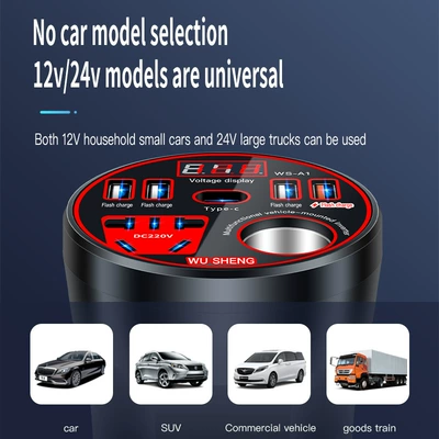 Inverter 12V24V to 220V: Mobil şarj cihazları