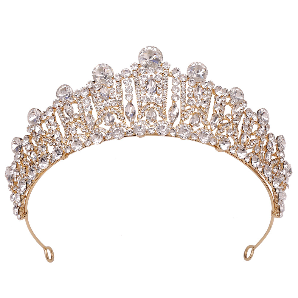 Bridal Shiny Women's Solid Color Alloy Rhinestone Diamond Crown display picture 22