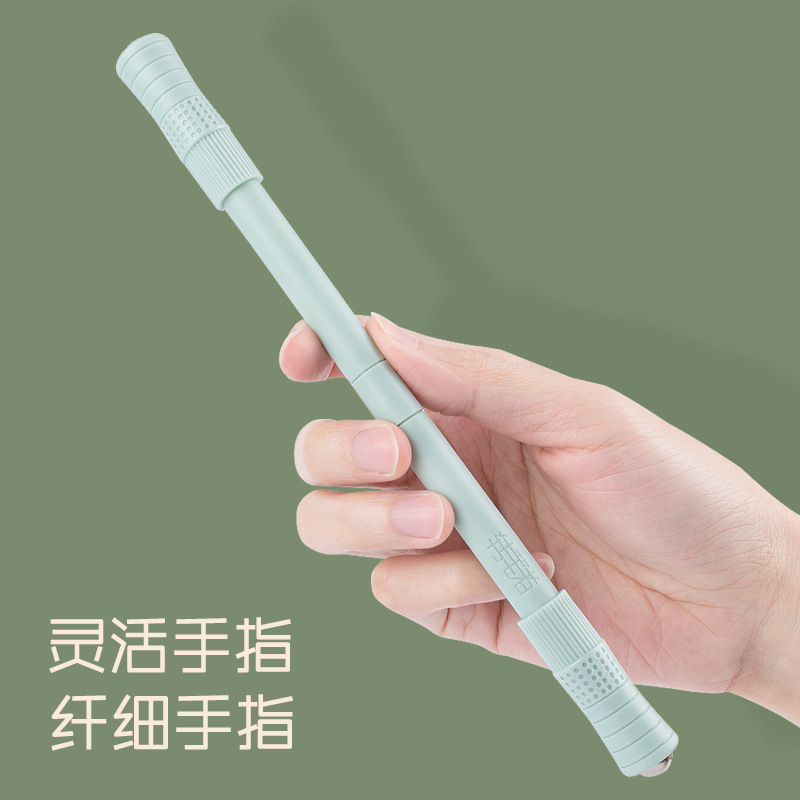 Pen blogger Morandi rotating pen for beginners, affordable for students, anti-fall, rotating, stress-relief, non-writing pen
