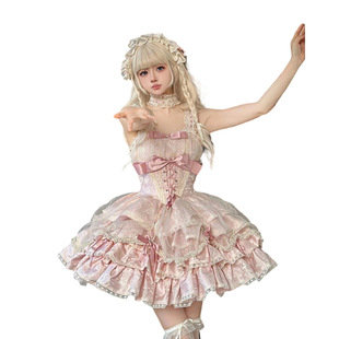 lolita正版原创蔷薇执事洛丽塔连衣裙甜美公主裙生日礼服夏-阿里巴巴