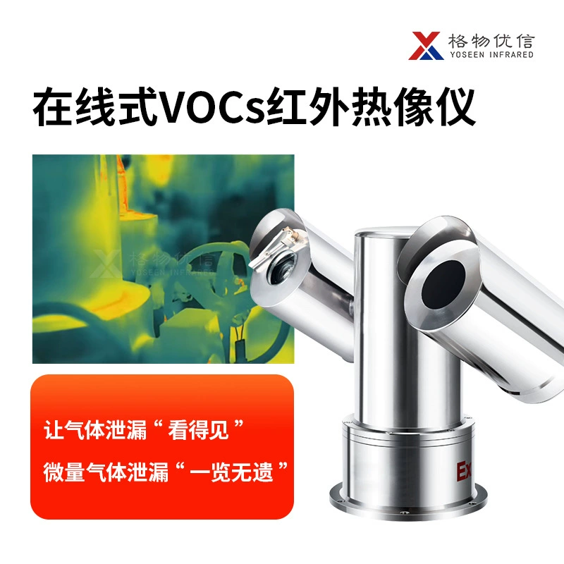 Инфракрасный тепловизор для обнаружения газов VOC и визуального позиционирования органических утечек на больших расстояниях