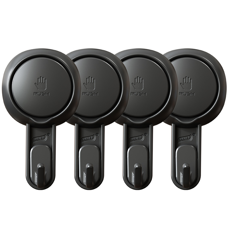 Gancho de aspiración fuerte vacío sin perforación gancho de ropa sin marcas gancho de baño gancho de cocina gancho negro