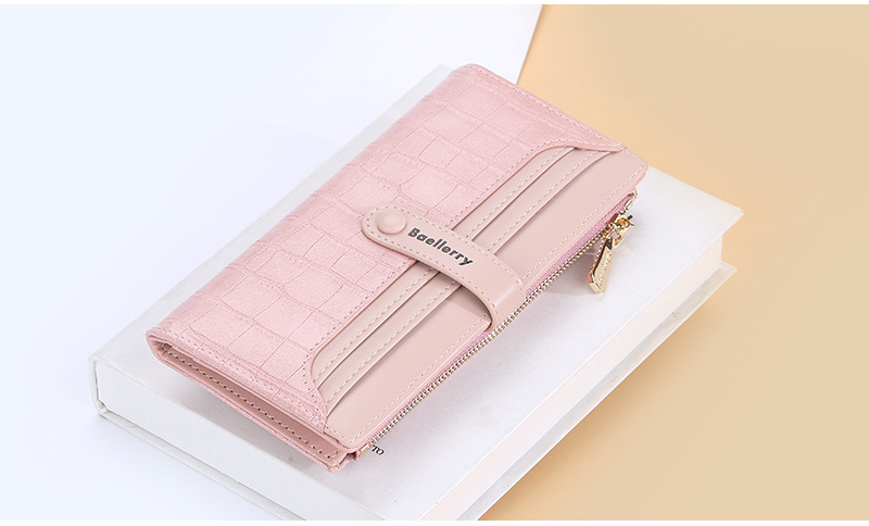 Women's Long Wallet Crocodile Pattern Phone Case For Women_voghion.com