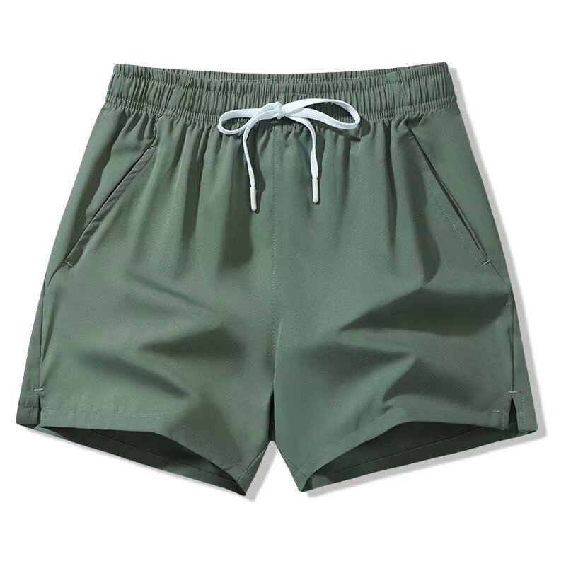 Summer running volume explosions three-part pants men's youth leisure sports shorts women's running fitness slit beach pants quick-drying