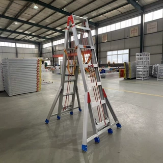 铝合金伸缩梯子加厚工程梯家用折叠抽拉爬梯升降8米楼梯登高直梯