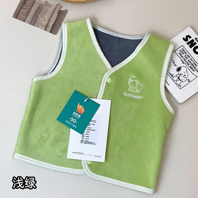 Chaleco caliente para niños 2024 nuevo otoño y invierno niñas niños primavera y otoño hombro de hombro universal