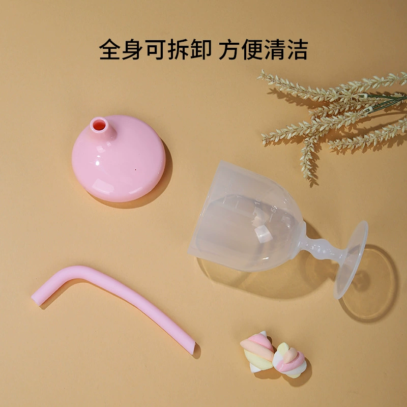 Straw, children's glass, shatterproof wineglass, highchair, tableware, fall protection