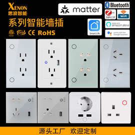 跨境WIFI/ZigBee智能美规墙插越南规欧规英规澳规USB智能墙壁插座