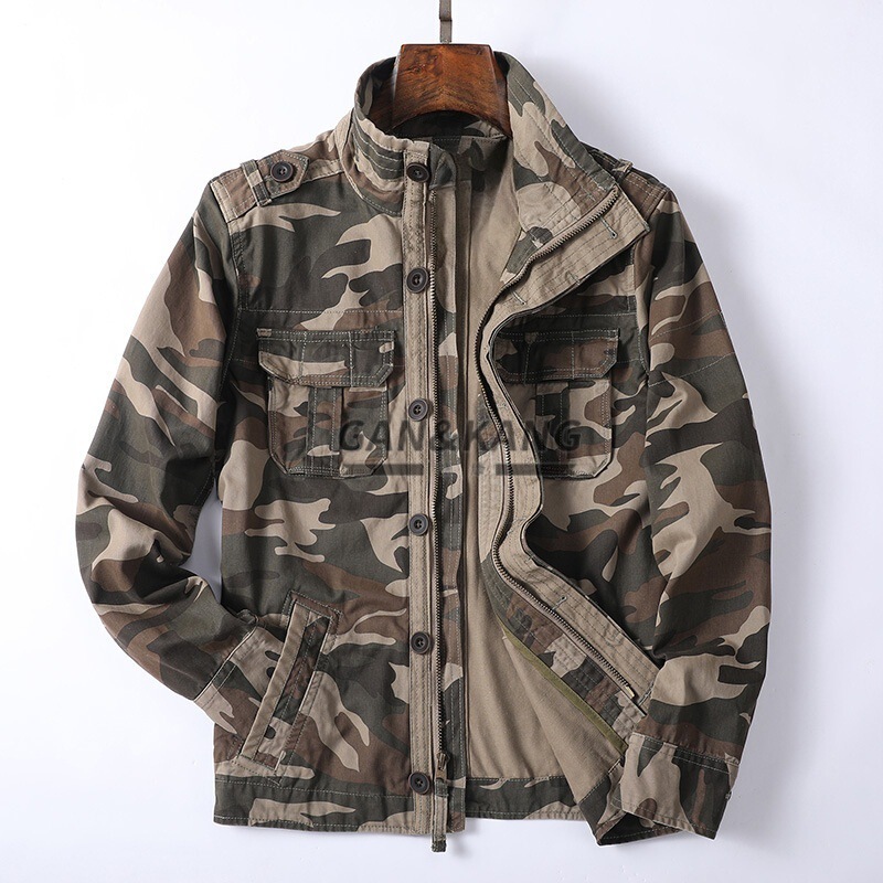 Autumn and Winter Men's Workwear Camouflage Jacket Trendy Brand High-Quality Cross-Border Men's Clothing Thickened Clothing