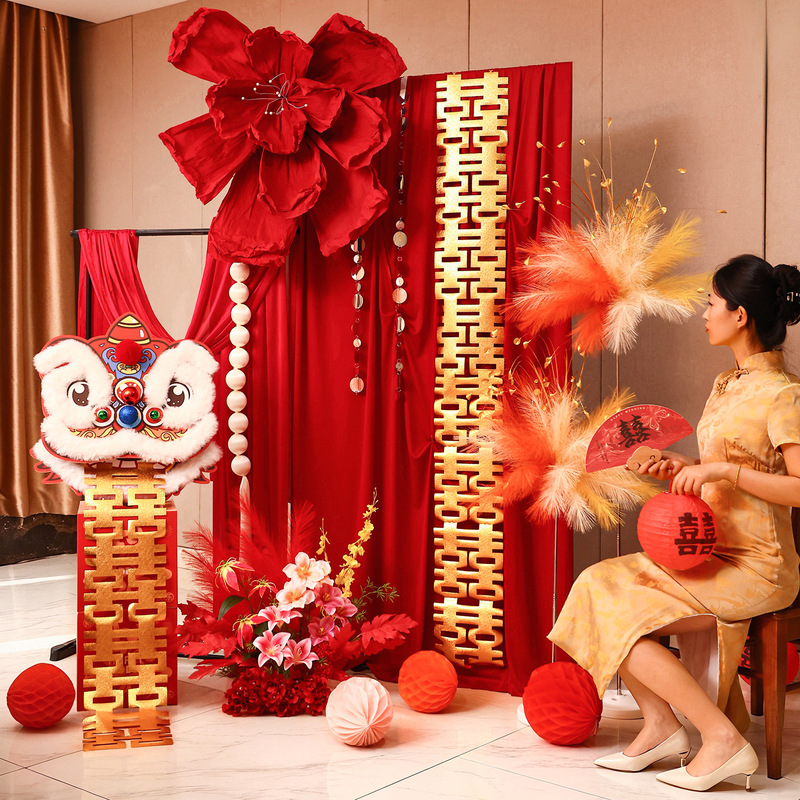 結婚式の部屋のレイアウトセット、結婚式の装飾、男性と女性の寝室、リビングルーム、ハッピーワードラテアート背景壁、結婚式のコレクション|undefined