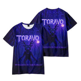 3D新品游戏  99 nights in the forest   印花短袖T恤印花成人童