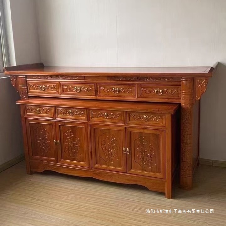 Solid Wood Offering Table, Altar, Shrine, Buddhist Altar, Incense Table, Hall Offering Table, Buddhist Niche, Buddhist Table, Entrance Hall, Temple