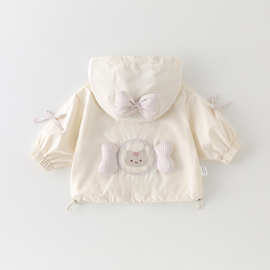 2026新款春季童装小童春秋卡通连帽外套女宝宝可爱开春新衣外套