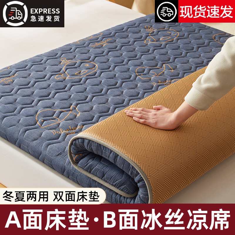アイスシルクマットマットレスクッション家庭用寝室180x200レンタル専用畳マットレス冬と夏用5|undefined