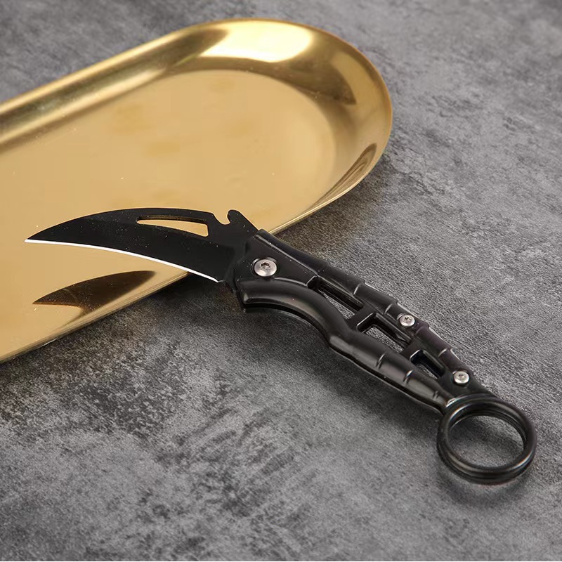 YJ宇建户外多功能防身折叠便携小刀野外破窗器工具水果刀用品迷你