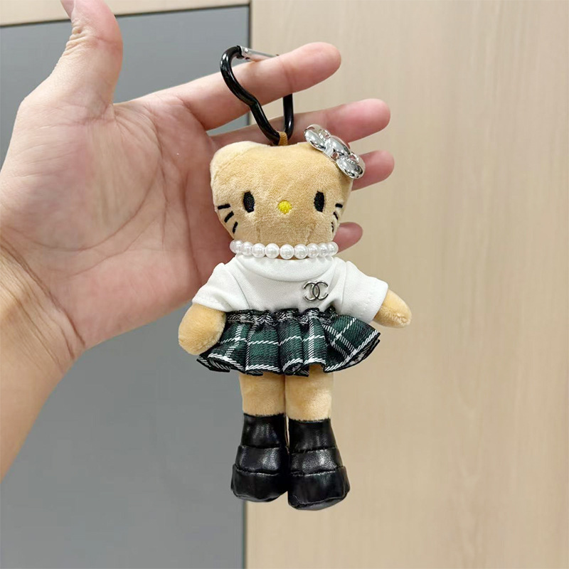 亚马逊长腿kitty毛绒玩偶挂件KT娃娃公仔挂饰情侣背包钥匙扣配饰|undefined