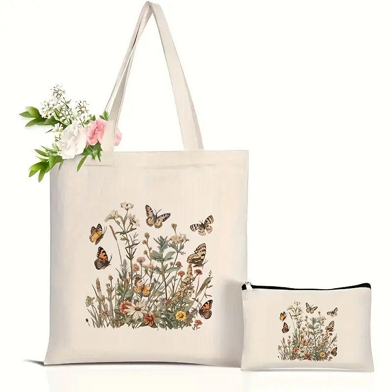 2025 New Women's Canvas Bag Student Holiday Gift Cute Cartoon Canvas Bag Tote Bag 2025 New Women's Canvas Bag Student Holiday Gift Cute Cartoon Canvas Bag Tote Bag