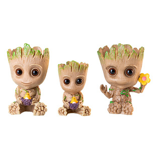 Animation Wholesale Tree Man Flower Pot Doll Office Ornament Birthday Gift
