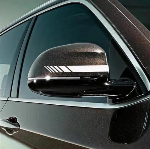 Car rearview mirror decal, stripe car wrap sticker, rearview mirror dual installation sticker