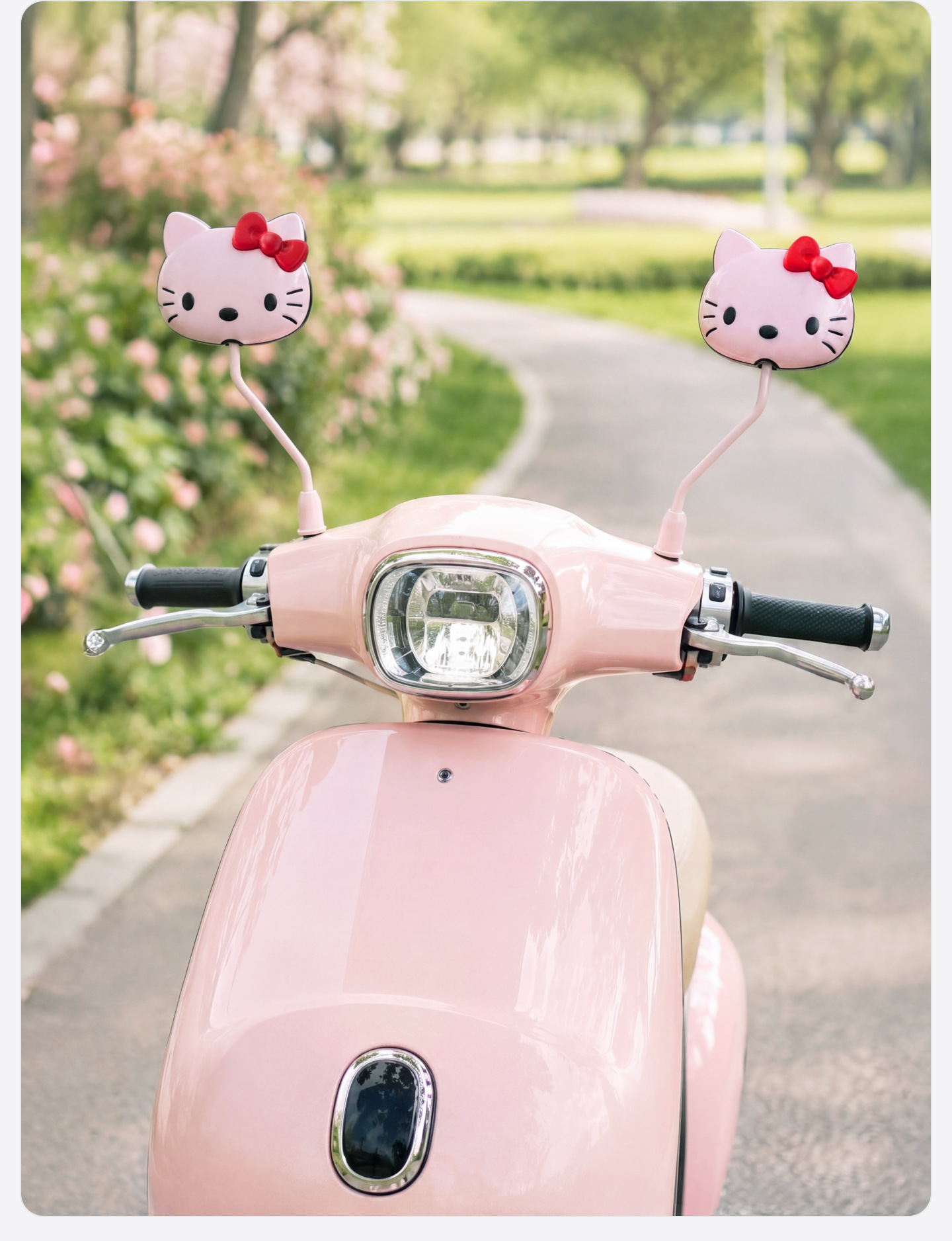 Electric Vehicle Rearview Mirror 3C Cute Bear Reversing Mirror Cartoon Bicycle Reflector 8mm Kt Cat Mirror