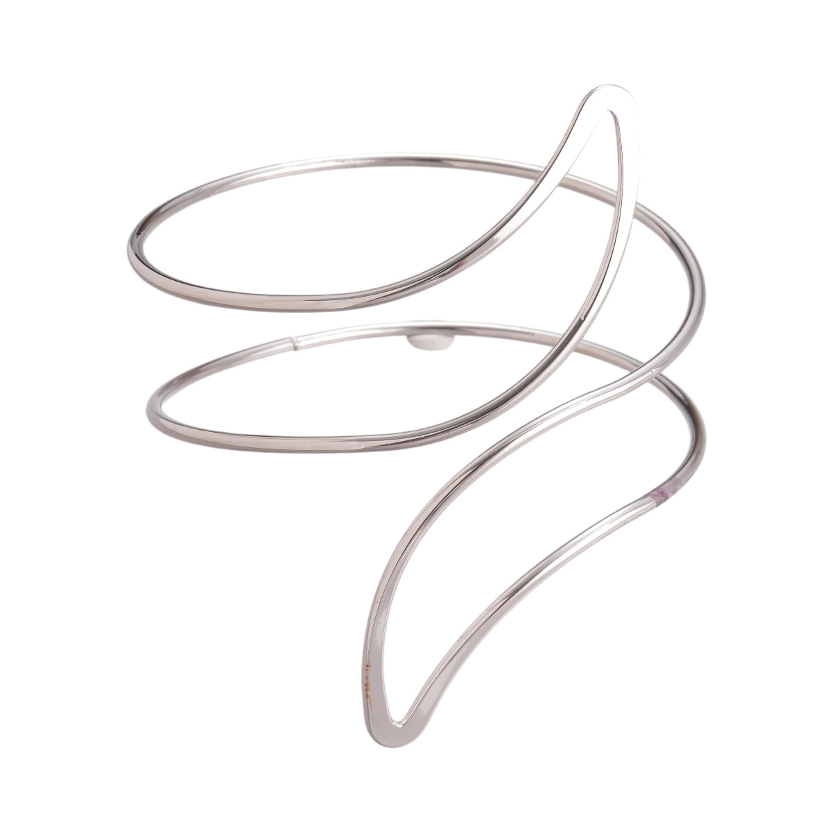 Europa y los Estados Unidos metal línea irregular de hoja hueco brazalete de apertura nicho transfronterizo de alta sensación joyería para mujeres image 6
