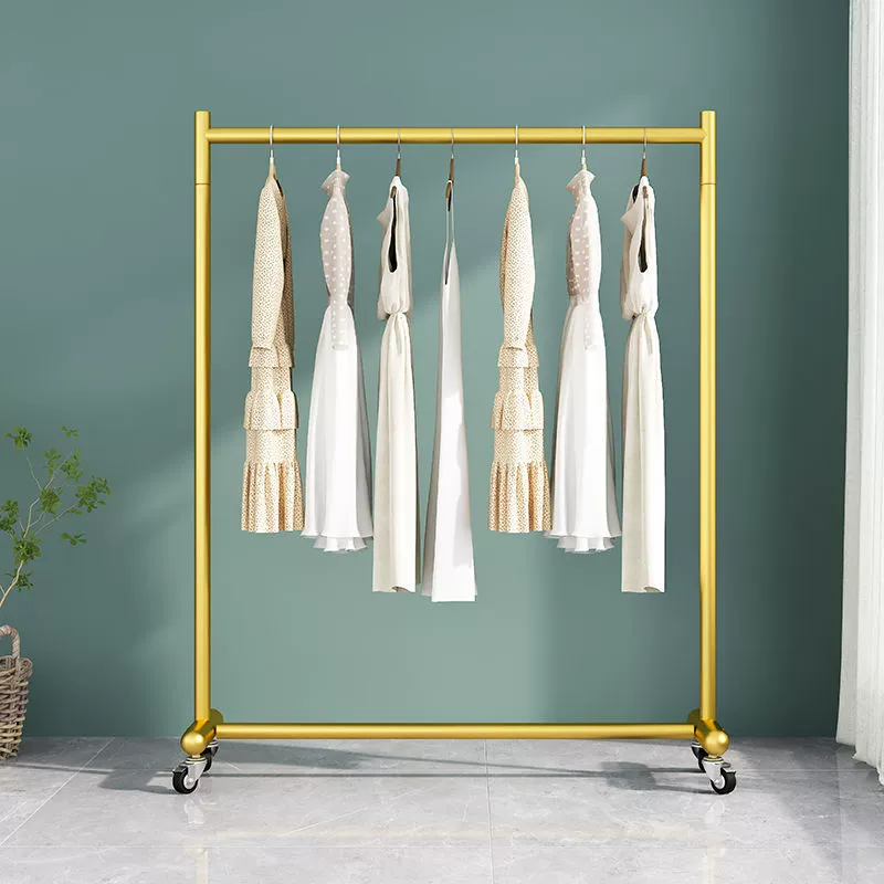 Магазин одежды напоенный вешалка вешалка для сушки одежды полка вешалка для спальни мобильный магазин женской одежды горизонтальный бар киоск