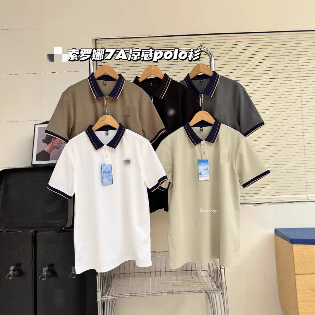 F Brand Same Style Solona Polo Shirt Foreign Trade Men's Summer New Pullover Collar Casual Short-Sleeve T-Shirt Men's Breathable
