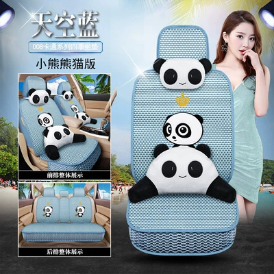 Four Seasons Zhixuan YARiS | Seat cushion, seat cover - sky-blue-008-bear-panda-edition