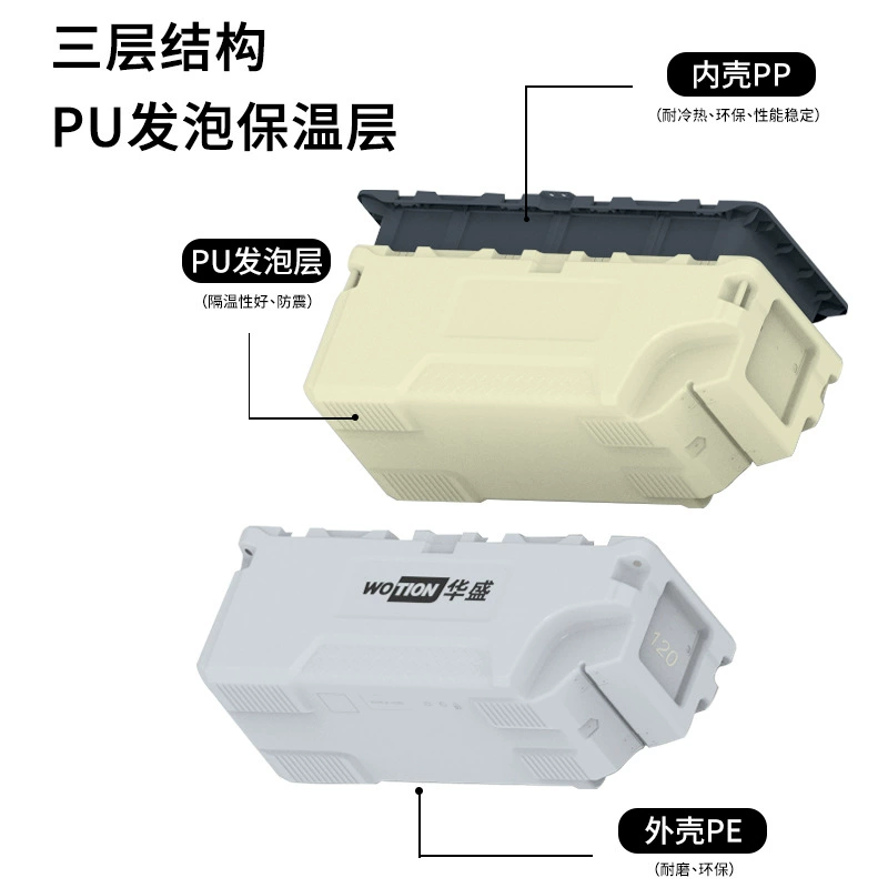 Capacious cooled cooler bag sealed, suitcase with seat on wheels