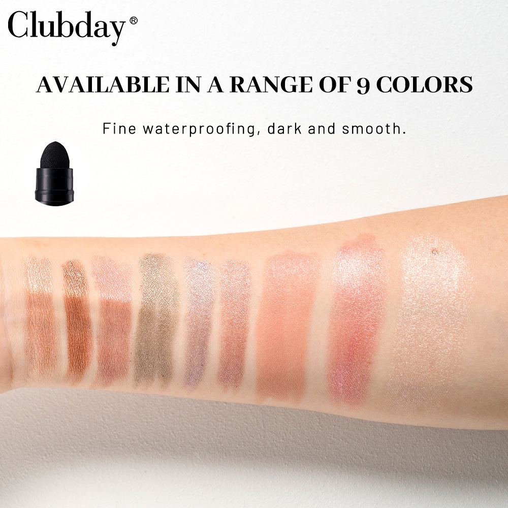 Clubday Cross-border Double-headed Pearlescent Eyeshadow Stick, long-lasting waterproof, lazy eye makeup brightening, high-gloss, under-eye Eyeshadow pen undefined