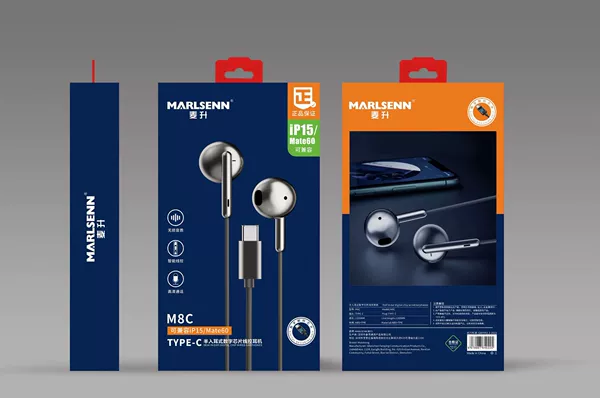 Maisheng M8C Type-c digital chip headphones [boxed for Apple 15]