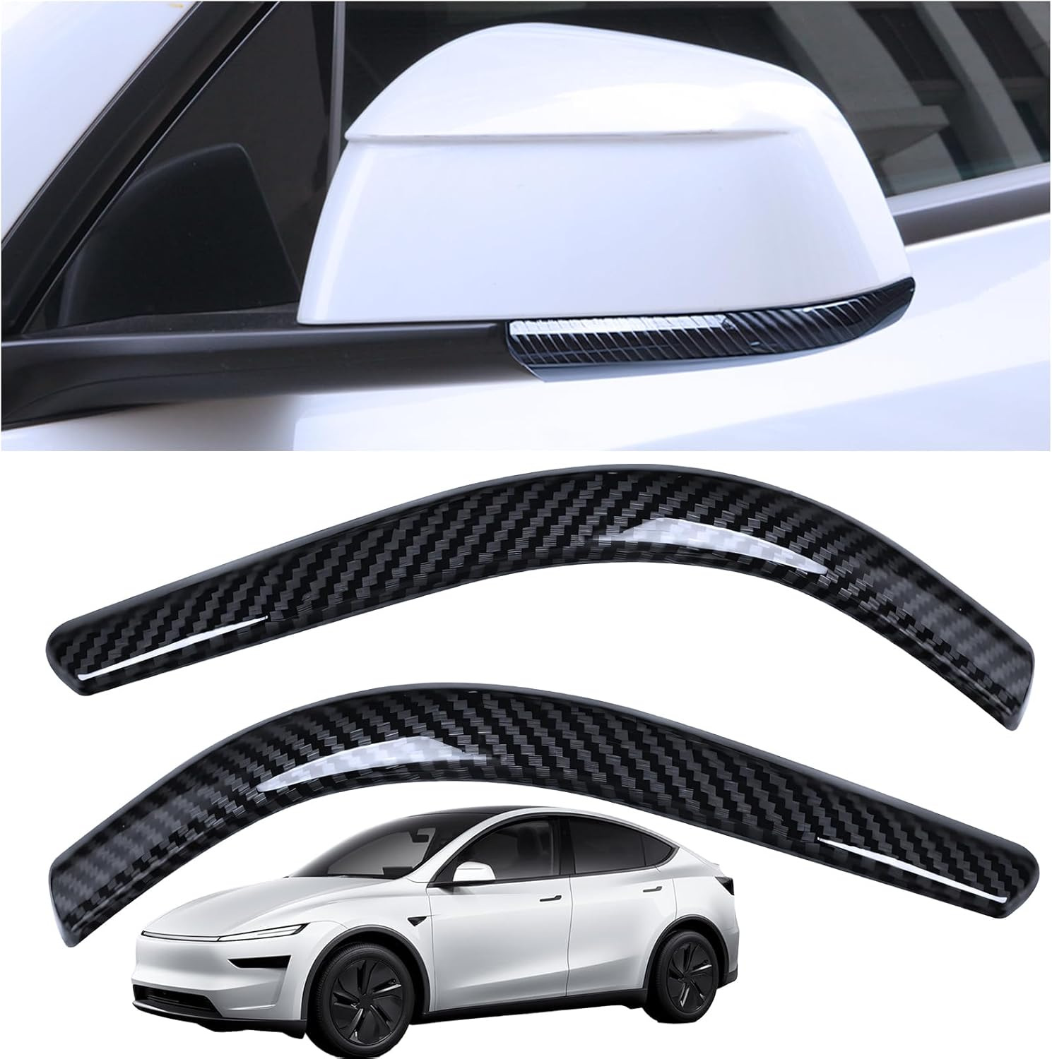 Suitable for Tesla Model Y/YL/3 new version anti-collision strip, anti-scratch protection sticker, rearview mirror anti-collision protection