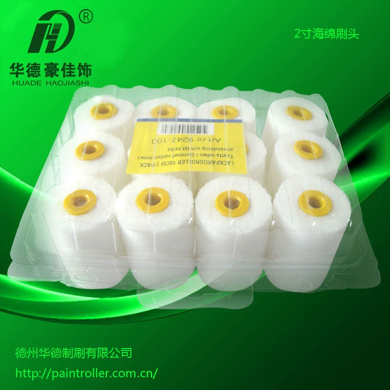 2 дюйма губка роликовая щетка маслостойкая полиэфирная губка на водной основе полиэфирная мини-клей щетка сумка в штучной упаковке Wade
