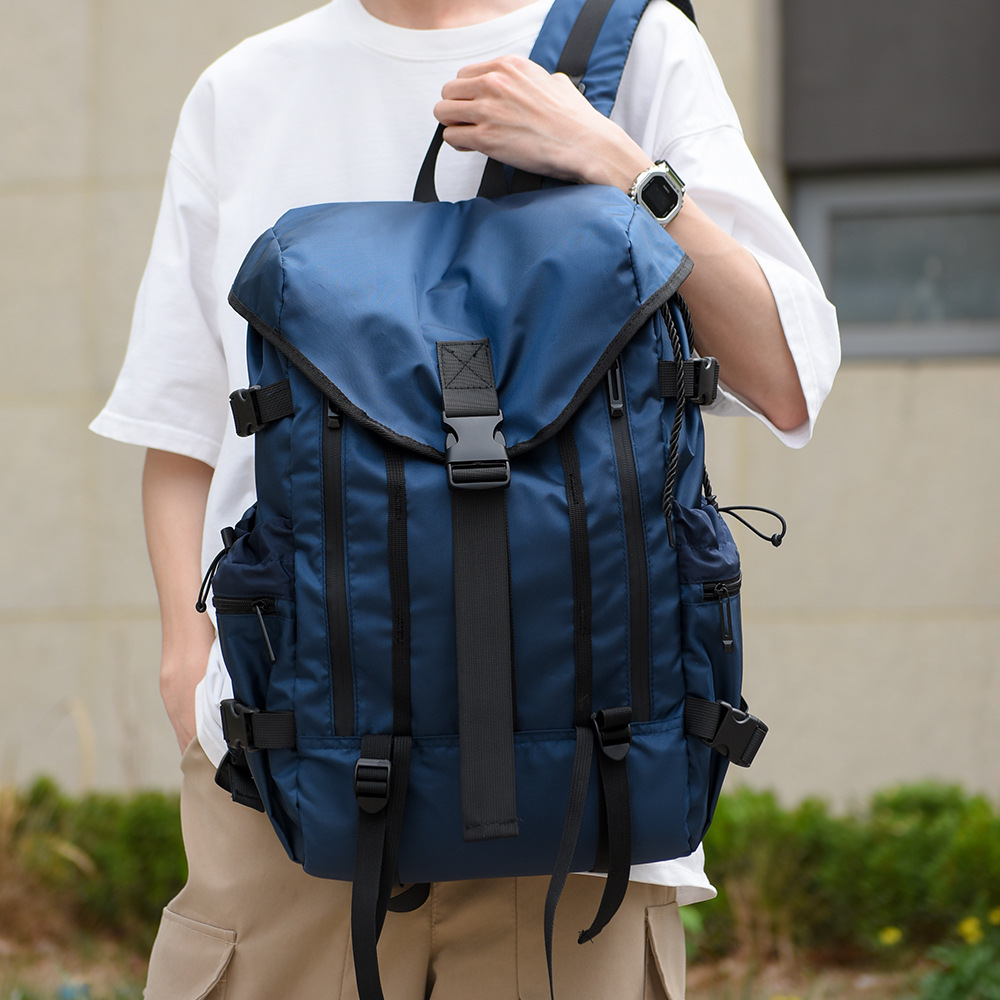 Mochila funcional para hombres estilo de moda simple mochila escolar ocio mochila de viaje de computadora transfronteriza