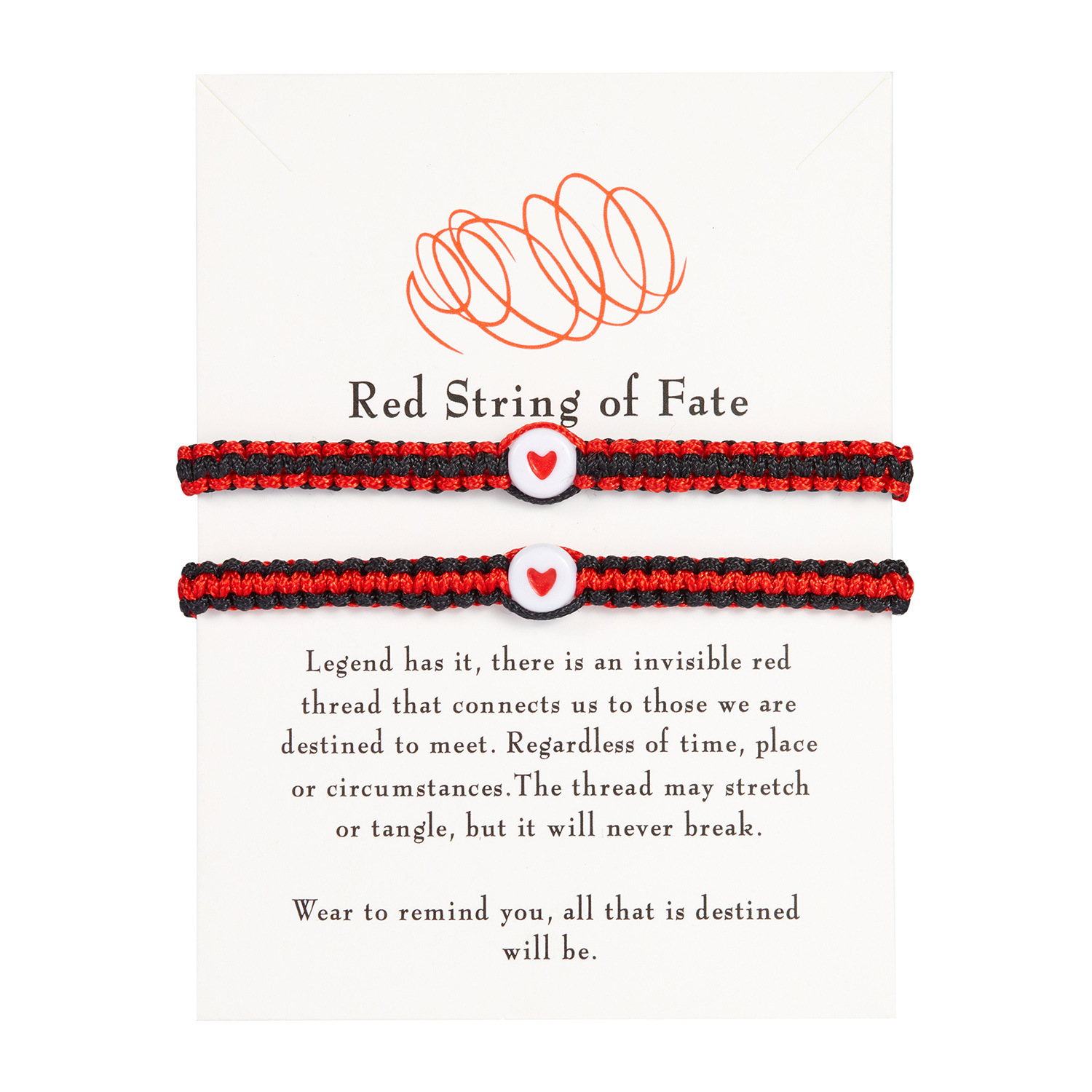 Vendita calda creativo due pezzi rosso corda braccialetto fortunato fatto a mano tessitura amore coppia fidanzata gioielli_voghion.com