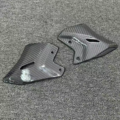 Cross-Border Applicable Kawasaki Ninja650 Z650 17-25 Modified Carbon Fiber Pedal Guard Pedal (Motorcycle pedals) - 3k-dry-carbon-carbon-fiber