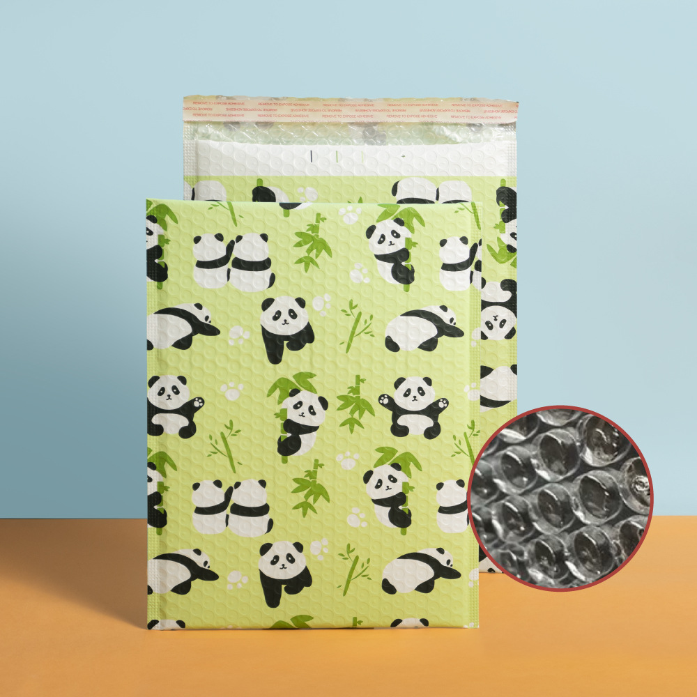 Bolsa de burbujas de película coextrudida personalizada pequeña impresión de logotipo de lotes bolsas de burbujas antichoque engrosado bolsa expreso personalizada