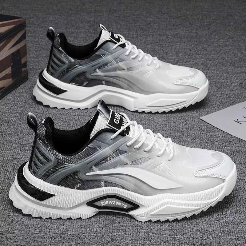 Мужские осенние кроссовки 2025 года, новая модель, спортивные, повседневные, молодежные, сетчатые, универсальные, модные, дышащие.